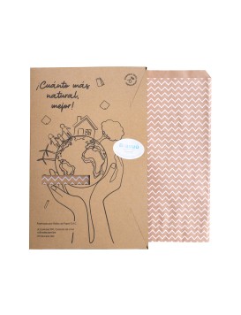 PACK BOLSAS FLAT KRAFT 90gr #24 IMP. ZIGZAG BRAVUU/CN 23.5x37/1.5 PACK BOLSAS FLAT KRAFT 90gr #24 IMP. ZIGZAG BRAVUU/CN 23.5x37/1.5
